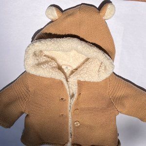 GAP Baby Sherpa-Lined Cardigan 0-3 months